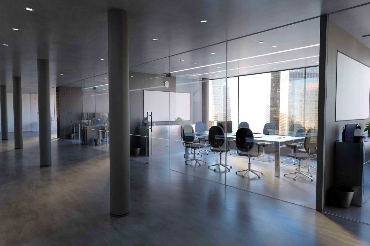 clean corporate office space